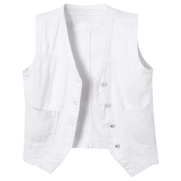 Dpytoraw Ladies' Fashion Casual Autumn Korean Version Retro Plus Size Women's Outerwear Vest