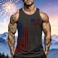 thumbnail image 2 of Afdoent Tank Tops Men Usa Anniversary Graphic Print Tank Top Summer Casual Sleeveless T Shirt For United States Of America Streetwear Comfy, 2 of 4