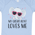 thumbnail image 4 of Inktastic Elephant My Great Aunt Loves Me Boys or Girls Baby Bodysuit, 4 of 5