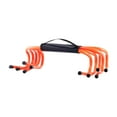 thumbnail image 1 of DYNWAVECA 5 Pieces Speed Training Hurdles Physical Training Obstacles Practical Lightweight Multi-sport Training Aid for Indoor Outdoor Orange, 1 of 10