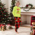 thumbnail image 2 of Family Matching Christmas Pajamas Set, Parent-Child Christmas Print Long-Sleeved Tops T shirt + Trousers Sleepwear Outfits for Holiday Pjs Sets (Men, XL), 2 of 6
