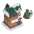 thumbnail image 4 of Winter Snow Christmas Village House, Durable Christmas Village Houses Resina Con Luz LED Para Decoración De Fiestas Para Vacaciones Para Navidad ANGGREK Otros, 4 of 8