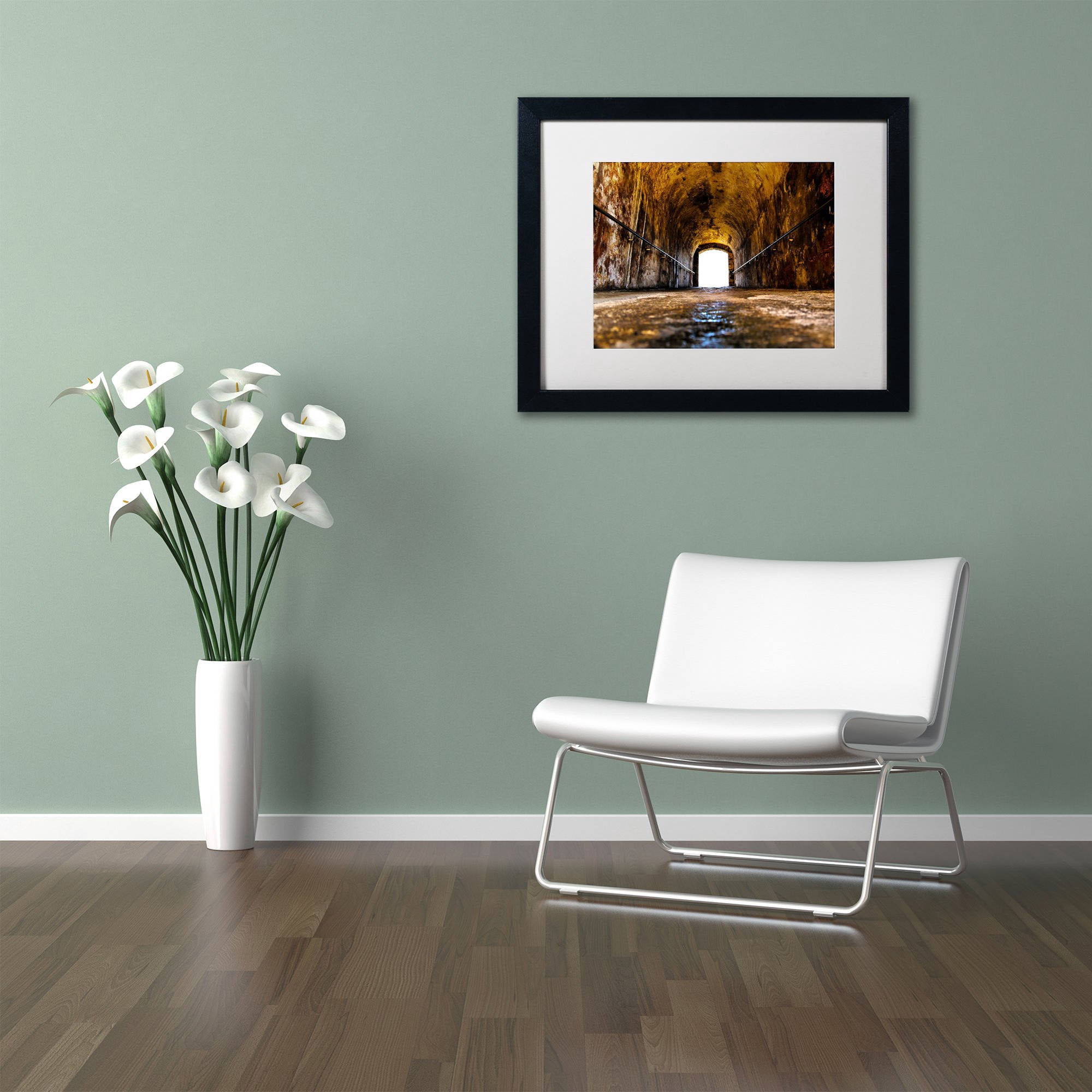 Trademark Fine Art "Castillo de San Felipe del Morro 13" Canvas Art by CATeyes, White Matte, Black Frame