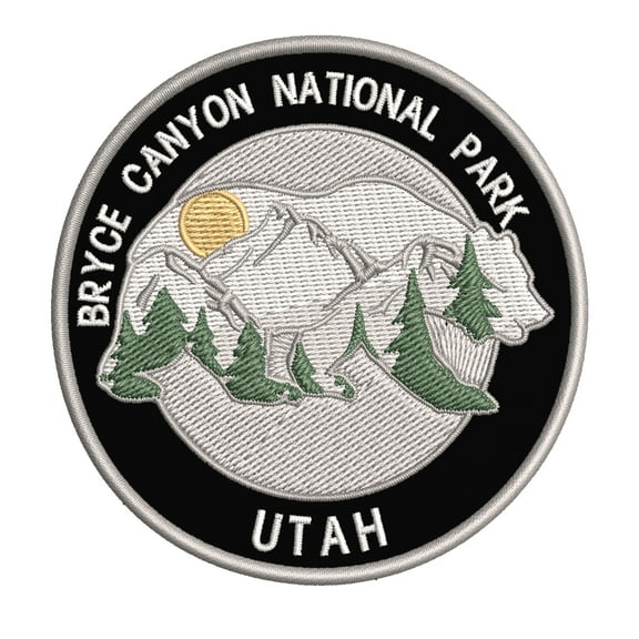Wander Often! Bryce Canyon National Park, Utah 3.5 Inch Iron Or Sew On Embroidered Fabric Badge Patch Seek Adventure, National Park Iconic Series