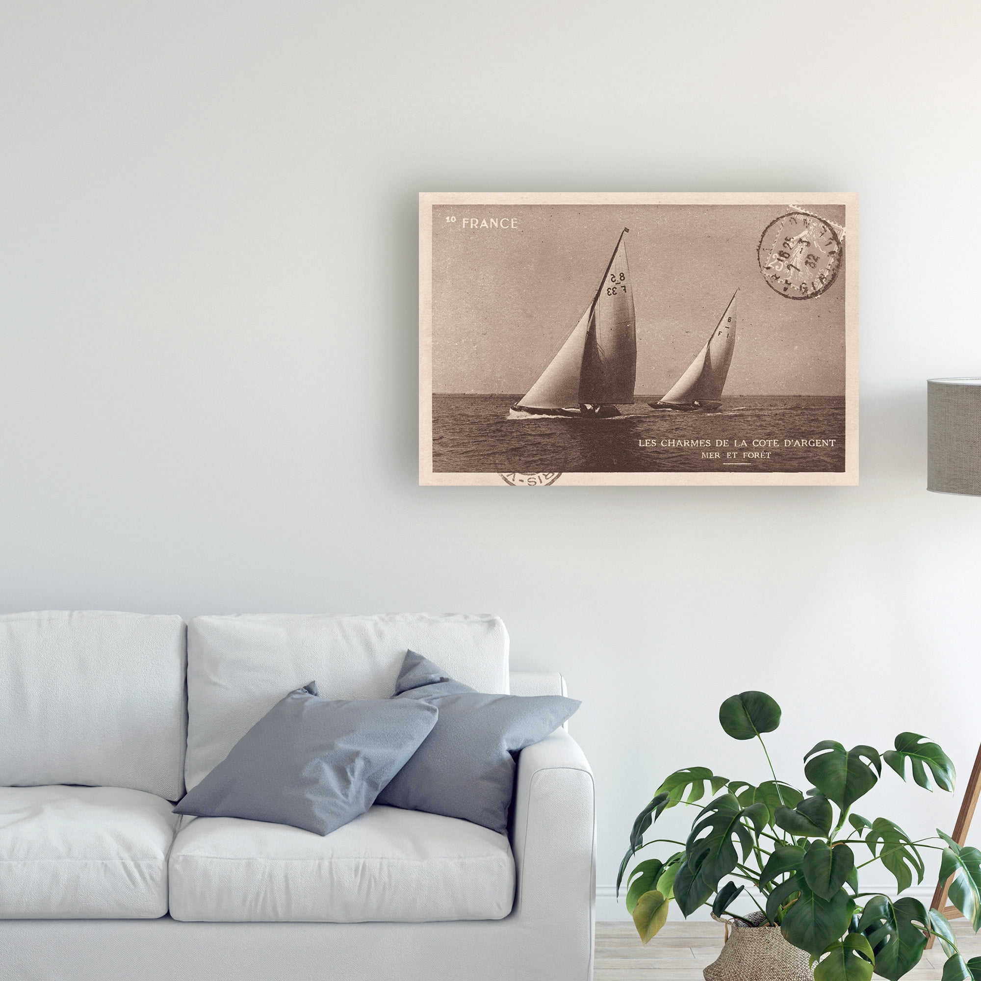 Vintage Sailing I Sepia' Canvas Art by Wild Apple Portfolio