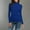 Blue, variant on Ernkv Women's Top Solid Color Knitting Slim Fit Comfy Casual Plus Size T-Shirts For Girlfriend Wife Daughter Pullover Blouse Dressy Loose High Neck Long Sleeve Blue XXL