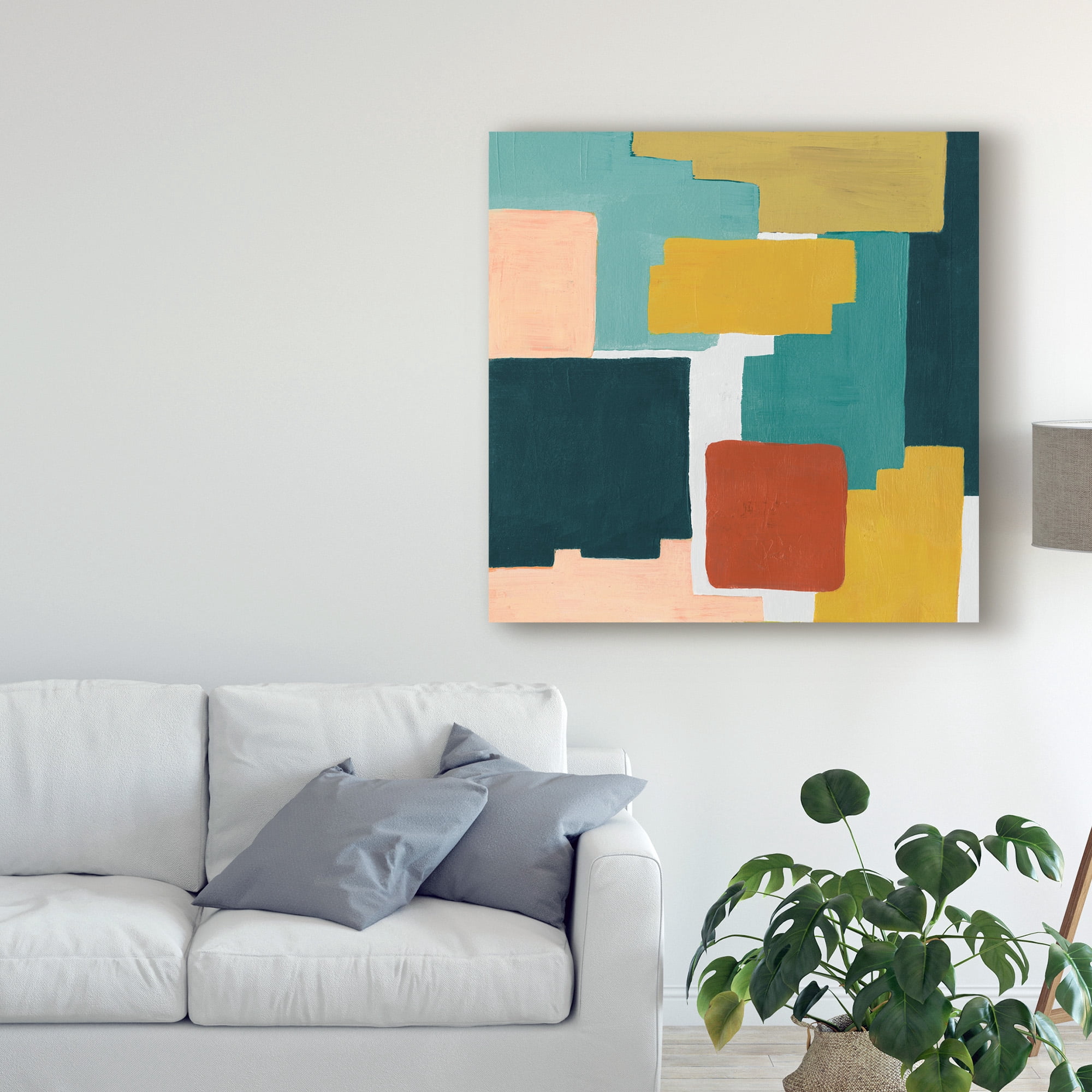 Trademark Fine Art 'Block Abstract II' Canvas Art by Grace Popp
