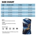 thumbnail image 5 of Lsque Navy Blue Marble Print Men's Cotton Blend Sleeveless Muscle Shirts (S-3XL)- Moisture Wicking, Odor Protection, UPF 30+,Large, 5 of 8