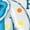 White, variant on Taste the Fun Frozeti Dippin' Dots Retro Yeti Graphic Men's T-shirt