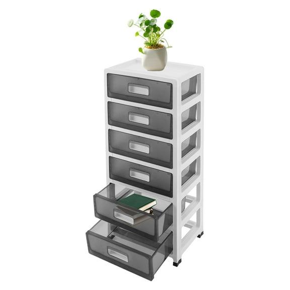 6 Tiers Detachable Storage Box Plastic Offices Sorting Cabinet Desktop Organizer