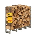 thumbnail image 1 of Yiwa Steel Firewood Rack Includes a Durable 600D Oxford Waterproof Cover and Rust-Resistant Frame, Offering Large Capacity Log Storage for Both Indoor Fireplaces and Outdoor Patios, 1 of 7