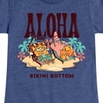 thumbnail image 3 of SpongeBob SquarePants - Aloha From Bikini Bottom - Toddler & Youth Girls Short Sleeve Graphic T-Shirt, 3 of 6