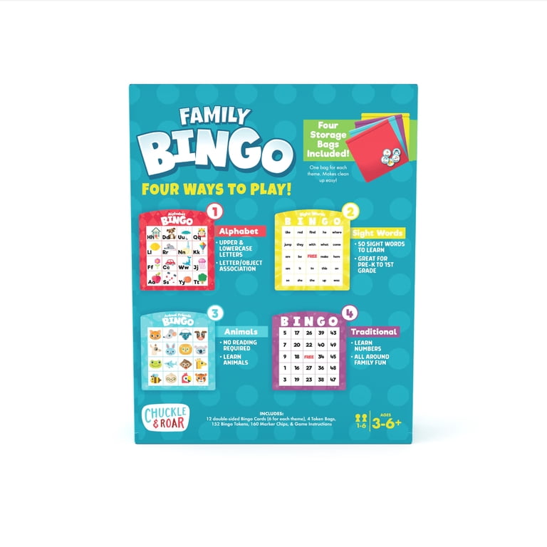 Chuckle & Roar Family Bingo Game, Four Ways to Play photo 7
