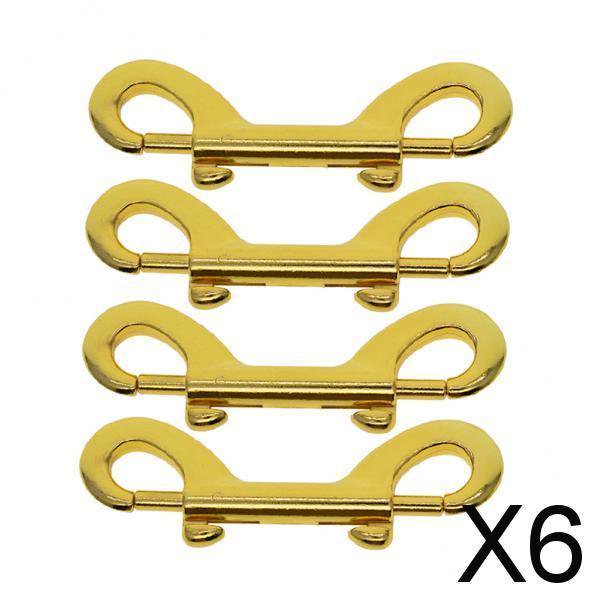Perno de Doble Extremo de Metal Soledad 6 piezas 90 mm dorado