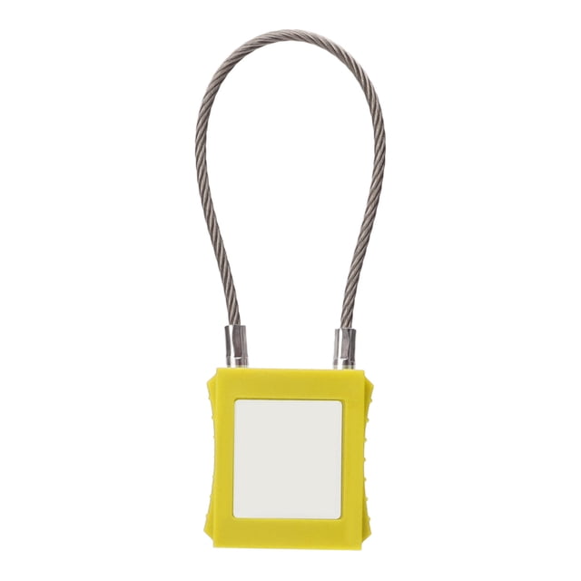 Lockout Lockout Tagout Cable Locks 85mm Shackle Steel Safety Padlock with 2 Key for Equipment Maintenance