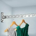 thumbnail image 2 of FUYGRCJ Clothes Drying Rack, Wall Mounted Folding Clothes Hanger, Stainless Steel Laundry Drying Rack, 2 of 10