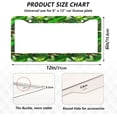 thumbnail image 3 of Green Iguana License Plate Frame, Decorative Aluminum Car Tag Frames, 2 Pack Universal Car License Plate Covers with 2 Holes and Screws, 3 of 7