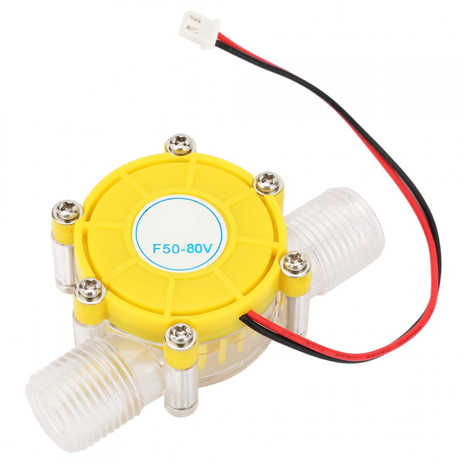 No Rust Low Noise for Power Generation for Home Micro-Hydro Generator F50 5V Transparent Yellow Solid Structure Water Turbine Generator