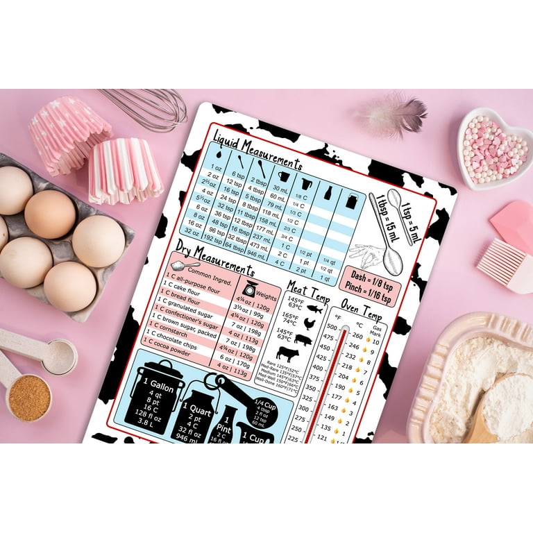 Baking Weights Kitchen Conversions Chart Magnet – LeeMo Designs