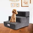 thumbnail image 4 of Portable Dog Stairs Ladder Anti Slip Outdoor Pet Climbing Ramp Washable Dark Dark Grey, 4 of 7