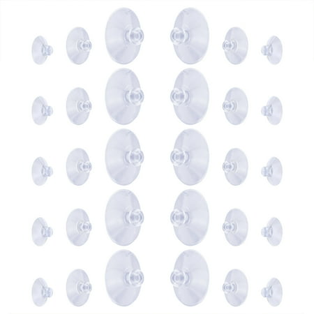 

Pedty 1 Pack Of Hooks 30Pc (45Mm×10 30Mm×10 20Mm×10) 30 Packs Of Suction Cups Plastic Suction Cups Without Hooks Clear Hooks 3 Sizes (45mm 30mm 20mm)