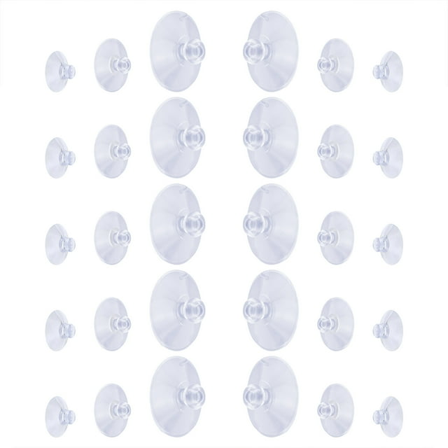 30 Pcs Connecteurs de Serviteur de Douche Ventouses pour Salle de Bain, Ventouses Professionnelles, Ventouses en PVC Plastique Résistant Sans Crochets, Ventouses de Remplacement Compatibles avec Design