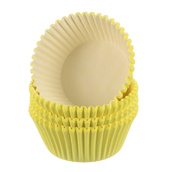 Uxcell Cupcake Liners Cupcake Cups Standard Size Muffins Liners Papers Baking Cups Wrappers Greaseproof Yellow