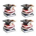 thumbnail image 1 of 4pcs Cake Decorative Toppers Book Shape Cake Ornaments for Graduation Birthday, 1 of 6