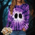 thumbnail image 2 of Towmus Women's Halloween Shirts 2025 Fall Tunic Tops Crewneck Blouses Print Long Sleeve Funny Sweatshirts, 2 of 6