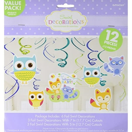 - Woodland Welcome Value Pack Foil Swirl Decorations