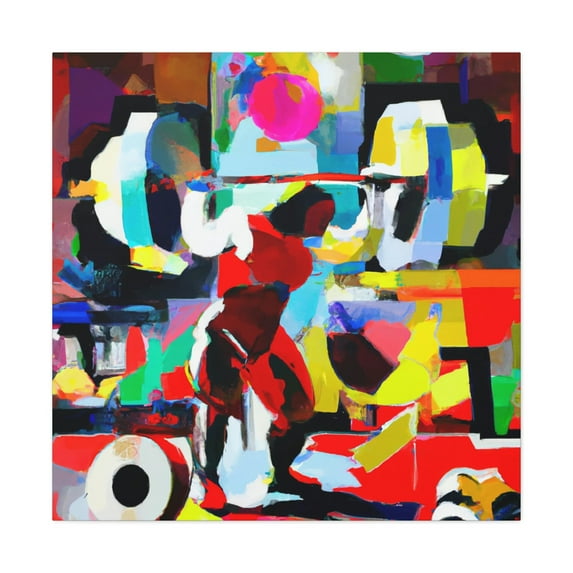 Weightlifting Contemplates Strength - Canvas