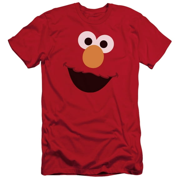 Sesame Street - Elmo Face - Slim Fit Short Sleeve Shirt - X-Large