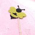 thumbnail image 2 of UEETEK 6Pcs Golden Paper Bee Cake Toppers Shiny Cupcake Picks for Decor and Party, 2 of 4