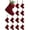Dark Red, variant on 12 Pcs Mini Christmas Stockings 3.94 Inch Knitted Stocking Small Xmas Christmas Hanging Stocking Little Rustic Christmas Tree Ornaments for Home Party Holiday Decor
