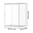 thumbnail image 3 of Eolstice Adjustable Clear Pastry Display Case, 4-Tier Countertop Storage With Magnetic Door, Transparent Bakery Showcase For Kitchen Countertops And Commercial Use, 3 of 9