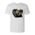 thumbnail image 2 of Wild Bobby, Neon Technicolor Trippy Party Rainbow Koala | Mens Animal Lover Premium Tri Blend T-Shirt, Heather White, Small, 2 of 4