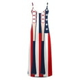 thumbnail image 4 of Fartey Womens Summer Dresses 2025 Loose V Neck Sleeveless Sundress Spaghetti Strap Flowy Maxi Dress American Flag Print Dress Multicolor XXL, 4 of 5