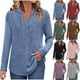 thumbnail image 1 of Blusas para mujer,Cárdigan de manga larga con capucha para mujer, manga raglán, bolsillo delantero, poliéster, ropa informal, suave y transpirable para el hogar, sopatenor, 1 of 9