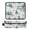 Vintage Christmas Winter Scene, variant on Hair Tool Organizer Bag with Heat Resistant Mat Removable Travel Storage Case for Hot Air Brushes Curling Irons Snowman with Flowers Bird