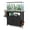 Black, variant on JOIVI 40-50 Gallon Fish Tank Stand with Hidden Cat Litter Box Cabinet and Cat Perch, Cat Viewing Aquarium Stand with Storage Shelf, 36.2"x20.5" Tabletop, 660 LBS Capacity, Black