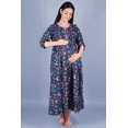thumbnail image 3 of DWEEP SARA Robe de Maternité Bleue à Blocs Imprimés, TTG/44, 3 of 5