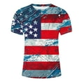thumbnail image 5 of cllios Independence Day Shirts for Men Big and Tall 4th of July Patriotic Shirt American Flag Short Sleeve Graphic Tees Summer Round Neck Workout Tops, 5 of 5