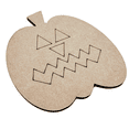 thumbnail image 2 of Krafty Supply Jack-O-Latern with Score Lines 1/4"MDF 5" Tall, 2 of 3