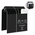 thumbnail image 2 of Hanging Garment Bags, 35 x 43 Inch Garment Rack Cover Breathable Clothes Shoulder Rack Cover with Clear Window for Shirts Suit Coat Dress Home Bedroom, 2 of 9
