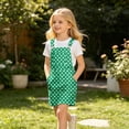 thumbnail image 5 of Bobifish Toddler Girls Suspender Dress Polka Dot Print Sleeveless Pocket Casual Dresss Everyday Loose Fit Children Girls Dresss, 5 of 6