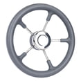 thumbnail image 3 of harayaa Boat Steering Wheel 13 inch Durability Accessory Marine Steering Wheel Stainless, 3 of 8