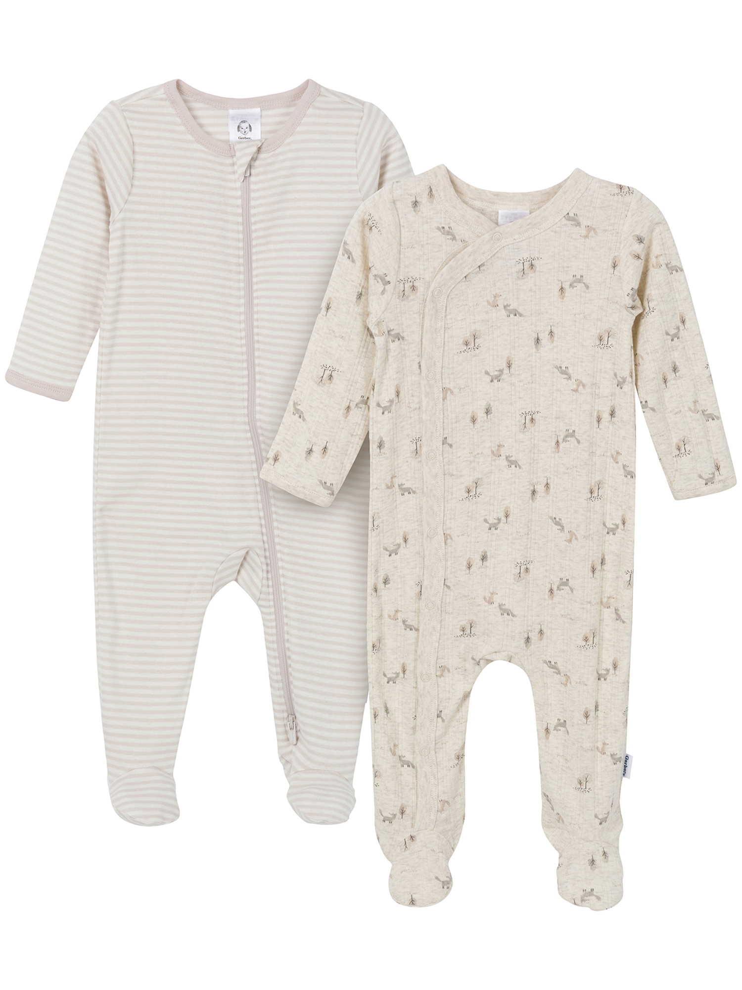 Gerber Sleep 'N Play Gender Neutral Footed Pajamas, 2-Pack photo 1