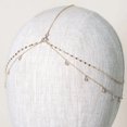 thumbnail image 4 of Eoperou Boho Style Head Chain Rhinestones Pendant Double Layer Elegant Headpiece Bling Bridal Forehead Chain Jewelry Gift Hair Accessory, 4 of 7