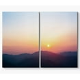 thumbnail image 3 of PixonSign Canvas Print Wall Art Sun Shines On Mountain Silhouette Nature Wilderness Photography Realism Contemporary Landscape Colorful Multicolor Ultra for Living Room, Bedroom, Office - 16"x24"x2, 3 of 5
