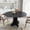 Black, variant on Garvee 47 in Farmhouse Round Dining Table for 4-6 People, Wooden Circle Kitchen Table, Rustic Circular Breakfast Nook Furniture for Apartment, Small Dining Room and Home Office, Black